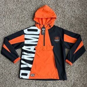 Live Breathe Futbol Houston Dynamo FC 2-Hit Anorak Jacket Men's Size Small NEW